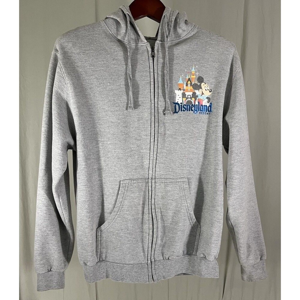 Disneyland Resort Mickey Friends Castle Sweatshirt Hoodie Grey Size M Nostalgia